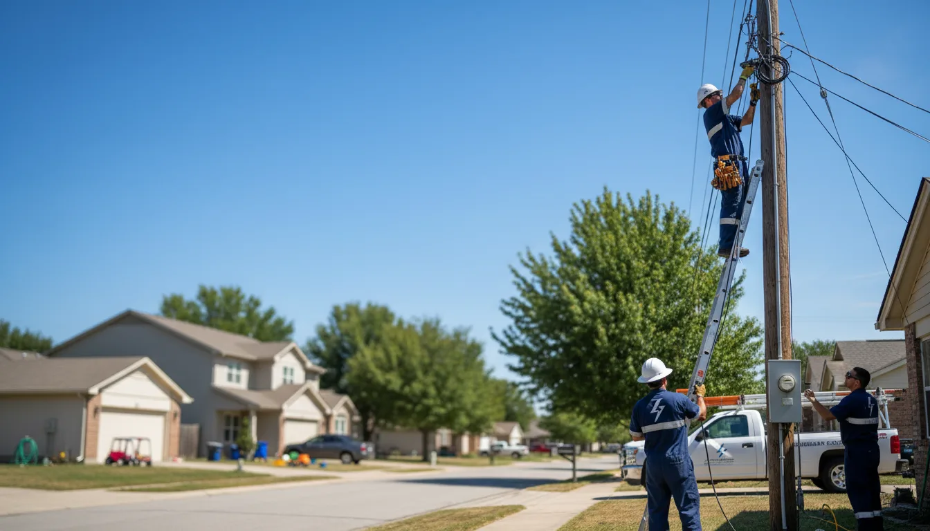 Residential electrician providing installation services in Bloomfield, CT